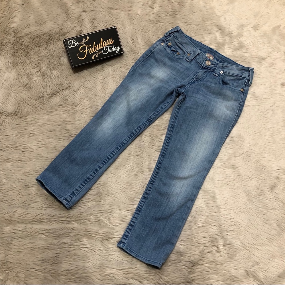 True Religion Women’s Capri Denim Jeans Skinny Leg